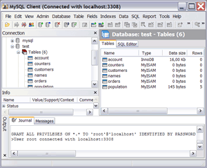 Client for MySQL - GUI for MySQL